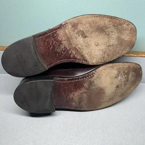 Men's Florsheim Imperial Kenmoor Longwing Oxfords Dress Shoes SZ 7.5 D Burgundy - Picture 5 of 16